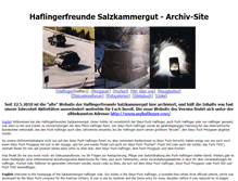 Tablet Screenshot of myhaflinger-archiv.haflingereins.com
